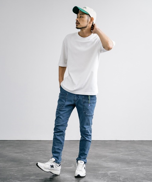 GERRY(ジェリー)の「GERRY ジェリー ストレッチデニム&チノキャンプクライミングパンツ(デニムパンツ・メンズ・サックスブルー/ネイビー/カーキ/ブラック/ブルー/ベージュ・S/L/M/LL)」の11枚目の写真