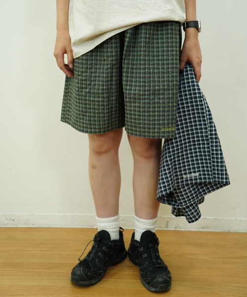 seersucker check shorts（その他パンツ）｜BROKEN BASE