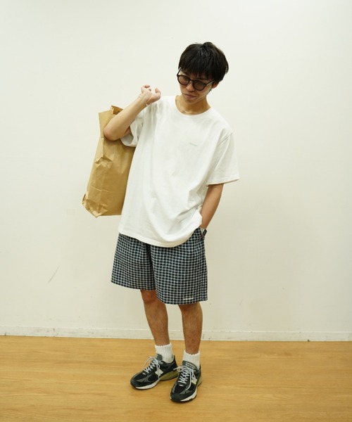 【BAON】Kedle Rivet Cotton Bermuda Pants KIDILL / TAILORED BONDAGE SHORT PANTS / NAVY TARTAN
