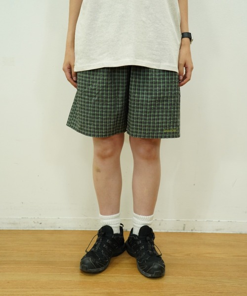 BROKEN BASE（ブロークンベース）の「seersucker check shorts（その他パンツ・メンズ・グリーン/ブラック/カーキ・LARGE/MEDIUM）」の16枚目の写真