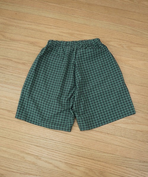 BROKEN BASE（ブロークンベース）の「seersucker check shorts（その他パンツ・メンズ・グリーン/ブラック/カーキ・LARGE/MEDIUM）」の6枚目の写真