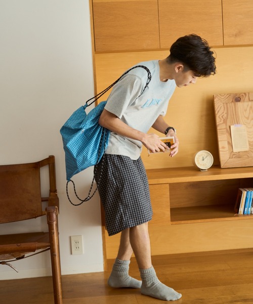 BROKEN BASE(ブロークンベース)の「seersucker check shorts(その他パンツ・メンズ・グリーン/ブラック/カーキ/ダークブラック/ベージュ/ダークカーキ・LARGE/MEDIUM)」の17枚目の写真