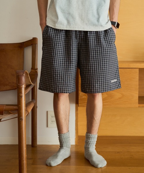 BROKEN BASE(ブロークンベース)の「seersucker check shorts(その他パンツ・メンズ・グリーン/ブラック/カーキ/ダークブラック/ベージュ/ダークカーキ・LARGE/MEDIUM)」の22枚目の写真