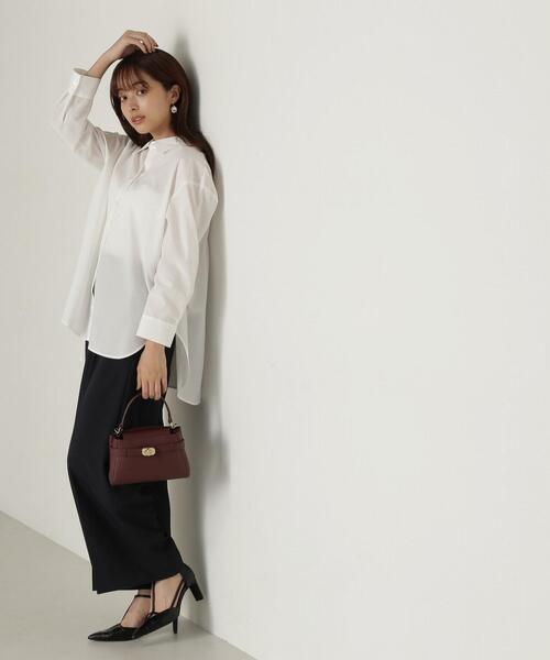 PROPORTION BODY DRESSING（プロポーションボディドレッシング）の「バックシャーリングシャツ / 1214210921（シャツ/ブラウス・レディース・ブルー系その他/ホワイト/ブルー・MEDIUM/SMALL）」の6枚目の写真