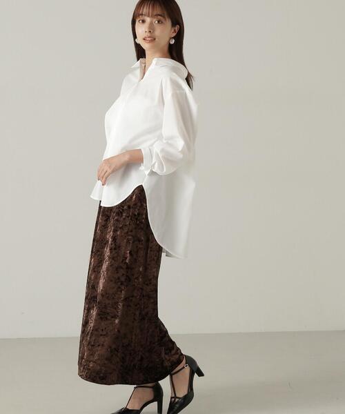 PROPORTION BODY DRESSING（プロポーションボディドレッシング）の「バックシャーリングシャツ / 1214210921（シャツ/ブラウス・レディース・ブルー系その他/ホワイト/ブルー・MEDIUM/SMALL）」の8枚目の写真