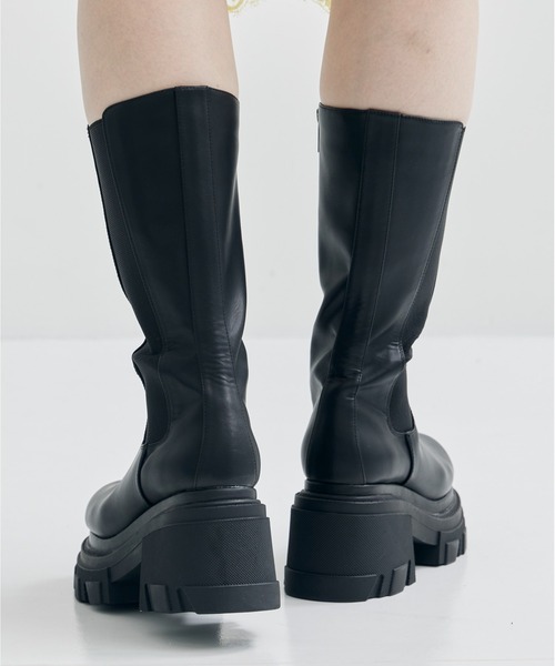 STUDIOUS ステュディオス サイドゴアブーツ 厚底 ロングブーツ サイズ2 STUDIOUS（ステュディオス）の「【STUDIOUS/ステュディオス