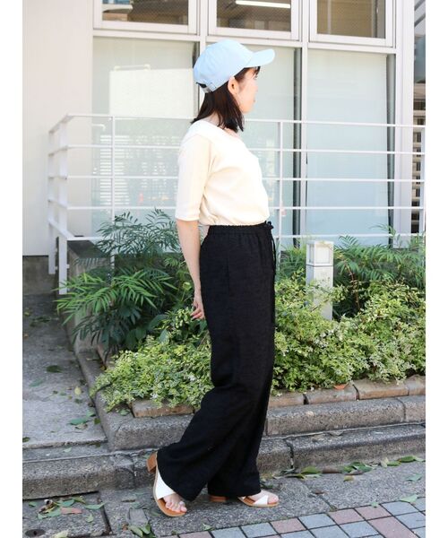 Ungrid(アングリッド)の「ワンショルテレコTee(Tシャツ/カットソー・レディース・オレンジ/オフホワイト/チャコールグレー・FREE)」の12枚目の写真