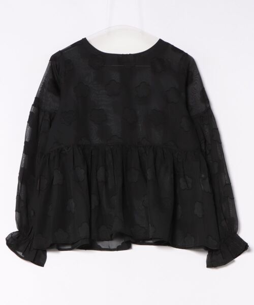 MARY QUANT デイジーカットジャカードブラウス 黒 MARY QUANT（マリークワント）の「デイジーカットジャカード