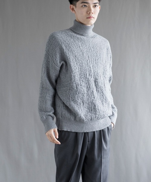aimoha(アイモハ)の「【aimoha neo】 Soft Textured Turtleneck(ニット/セーター・メンズ・ブラック/ダークグレー/ベージュ/ブルー・MEDIUM/LARGE/X-LARGE/XX-LARGE/XXX-LARGE)」の7枚目の写真