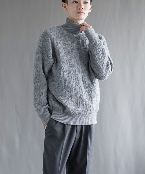 aimoha(アイモハ)の「【aimoha neo】 Soft Textured Turtleneck(ニット/セーター・メンズ・ブラック/ダークグレー/ベージュ/ブルー・MEDIUM/LARGE/X-LARGE/XX-LARGE/XXX-LARGE)」の10枚目の写真