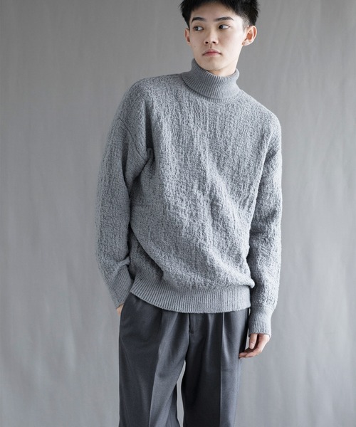 aimoha(アイモハ)の「【aimoha neo】 Soft Textured Turtleneck(ニット/セーター・メンズ・ブラック/ダークグレー/ベージュ/ブルー・MEDIUM/LARGE/X-LARGE/XX-LARGE/XXX-LARGE)」の11枚目の写真