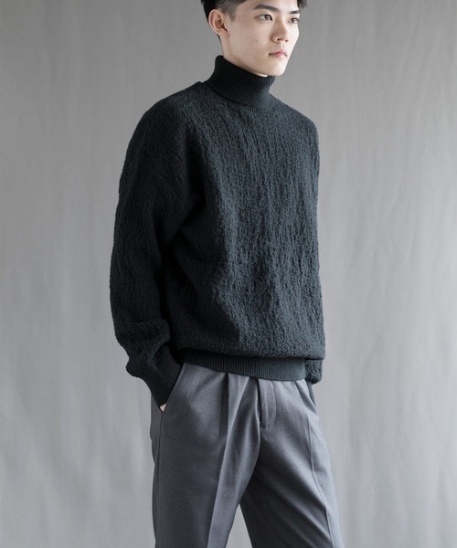 aimoha(アイモハ)の「【aimoha neo】 Soft Textured Turtleneck(ニット/セーター・メンズ・ブラック/ダークグレー/ベージュ/ブルー・MEDIUM/LARGE/X-LARGE/XX-LARGE/XXX-LARGE)」の22枚目の写真