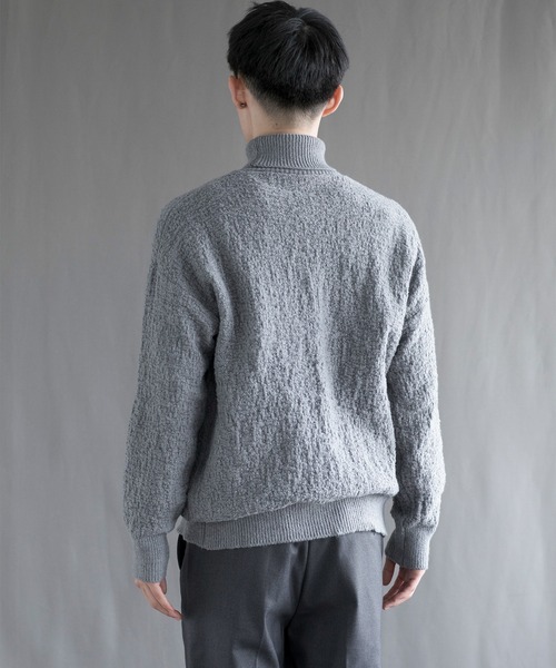 aimoha(アイモハ)の「【aimoha neo】 Soft Textured Turtleneck(ニット/セーター・メンズ・ブラック/ダークグレー/ベージュ/ブルー・MEDIUM/LARGE/X-LARGE/XX-LARGE/XXX-LARGE)」の13枚目の写真