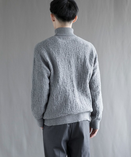 aimoha(アイモハ)の「【aimoha neo】 Soft Textured Turtleneck(ニット/セーター・メンズ・ブラック/ダークグレー/ベージュ/ブルー・MEDIUM/LARGE/X-LARGE/XX-LARGE/XXX-LARGE)」の14枚目の写真