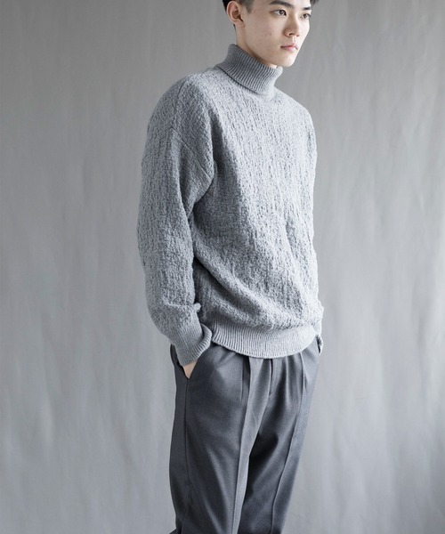 aimoha(アイモハ)の「【aimoha neo】 Soft Textured Turtleneck(ニット/セーター・メンズ・ブラック/ダークグレー/ベージュ/ブルー・MEDIUM/LARGE/X-LARGE/XX-LARGE/XXX-LARGE)」の15枚目の写真