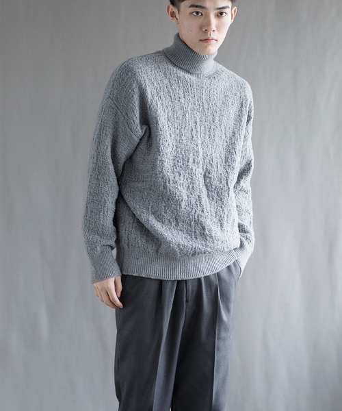 aimoha(アイモハ)の「【aimoha neo】 Soft Textured Turtleneck(ニット/セーター・メンズ・ブラック/ダークグレー/ベージュ/ブルー・MEDIUM/LARGE/X-LARGE/XX-LARGE/XXX-LARGE)」の18枚目の写真