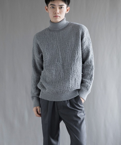 aimoha(アイモハ)の「【aimoha neo】 Soft Textured Turtleneck(ニット/セーター・メンズ・ブラック/ダークグレー/ベージュ/ブルー・MEDIUM/LARGE/X-LARGE/XX-LARGE/XXX-LARGE)」の19枚目の写真