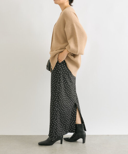 RIVE DROITE（リヴドロワ）の「【着映え◎】ヘアリーラメ2WAYカーディガン（カーディガン/ボレロ・レディース・ライトベージュ/ネイビー/モカ/ライトグレー/ベージュ・FREE）」の15枚目の写真