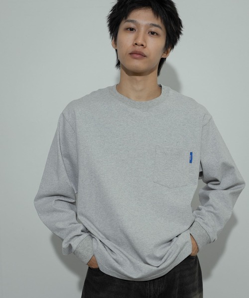 SENSE OF PLACE by URBAN RESEARCH（センスオブプレイスバイアーバンリサーチ）の「コットンクルーネックロングスリーブTシャツ（Tシャツ/カットソー・メンズ・ブラック/ホワイト/ライトグレー・LARGE/MEDIUM）」の17枚目の写真