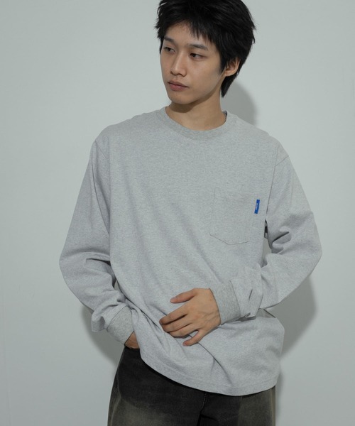 SENSE OF PLACE by URBAN RESEARCH（センスオブプレイスバイアーバンリサーチ）の「コットンクルーネックロングスリーブTシャツ（Tシャツ/カットソー・メンズ・ブラック/ホワイト/ライトグレー・LARGE/MEDIUM）」の18枚目の写真