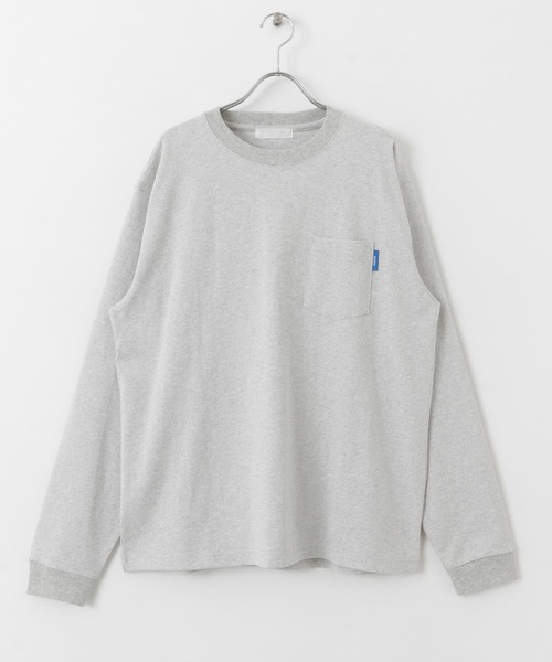 SENSE OF PLACE by URBAN RESEARCH（センスオブプレイスバイアーバンリサーチ）の「コットンクルーネックロングスリーブTシャツ（Tシャツ/カットソー・メンズ・ブラック/ホワイト/ライトグレー・LARGE/MEDIUM）」の4枚目の写真