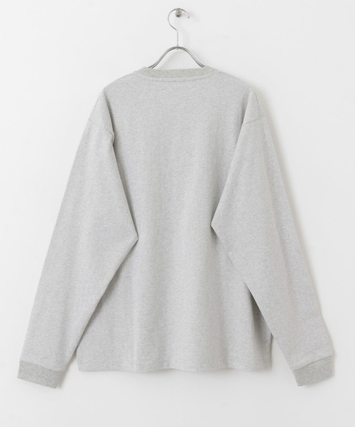 SENSE OF PLACE by URBAN RESEARCH（センスオブプレイスバイアーバンリサーチ）の「コットンクルーネックロングスリーブTシャツ（Tシャツ/カットソー・メンズ・ブラック/ホワイト/ライトグレー・LARGE/MEDIUM）」の5枚目の写真