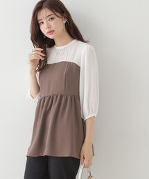 couture brooch | ◆【二の腕・体型カバー】ドッキングベアチュニック(チュニック)