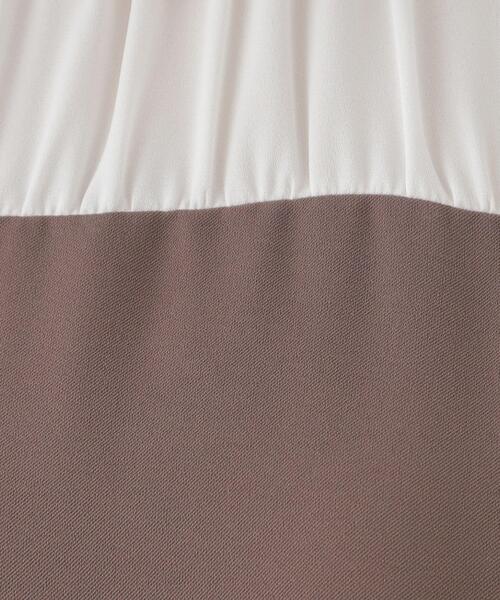 couture brooch（クチュールブローチ）の「◆【二の腕・体型カバー】ドッキングベアチュニック（チュニック・レディース・ネイビー系4/ブラウン系5・38/42）」の22枚目の写真