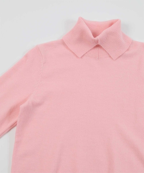 miette(ミエット)の「スリットタートルネックニット(ニット/セーター・レディース・アイボリー/ブラック/イエロー/ミント/ピンク・FREE)」の6枚目の写真