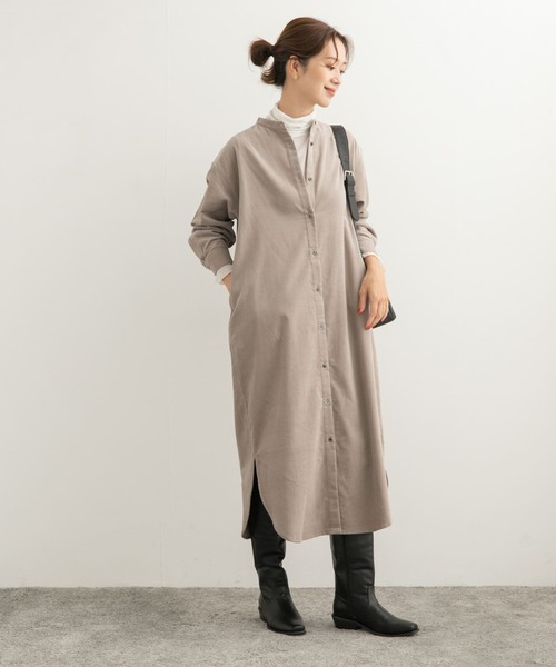 URBAN RESEARCH DOORS（アーバンリサーチドアーズ）の「カシミヤシルク混タートルネックカットソー（Tシャツ/カットソー・レディース・オフホワイト/グレー/ブルー・MEDIUM）」の9枚目の写真