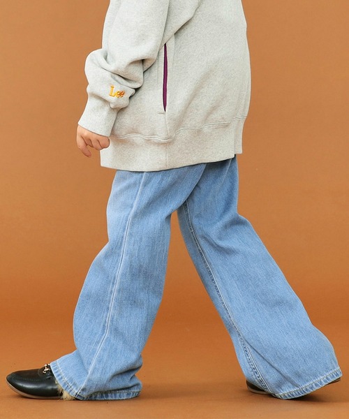 Lee(リー)の「Lee/リー【110-150cm】キッズ フレアーデニムパンツ(デニムパンツ・キッズ・ブルー/ライトインディゴブルー・110/120/130/140/150/160)」の8枚目の写真