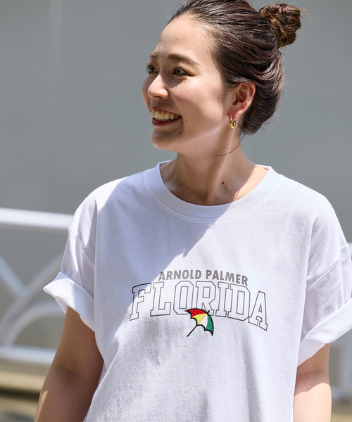 Arnold Palmer（アーノルドパーマー）の「Arnold Palmer/アーノルド パーマー 別注 graphic t（Tシャツ/カットソー・レディース・ブラック/ブルー系その他/ボルドー・LARGE/MEDIUM）」の11枚目の写真