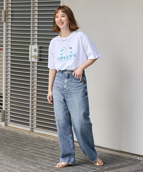 Arnold Palmer（アーノルドパーマー）の「Arnold Palmer/アーノルド パーマー 別注 graphic t（Tシャツ/カットソー・レディース・ブラック/ブルー系その他/ボルドー・LARGE/MEDIUM）」の12枚目の写真