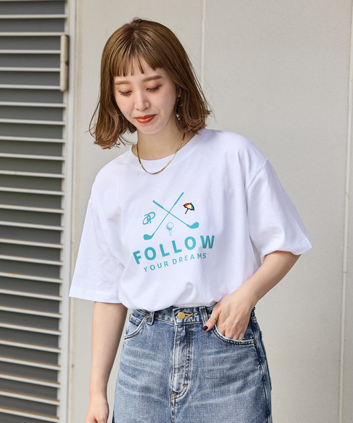 Arnold Palmer（アーノルドパーマー）の「Arnold Palmer/アーノルド パーマー 別注 graphic t（Tシャツ/カットソー・レディース・ブラック/ブルー系その他/ボルドー・LARGE/MEDIUM）」の15枚目の写真