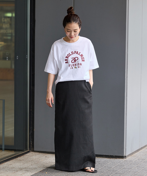 Arnold Palmer（アーノルドパーマー）の「Arnold Palmer/アーノルド パーマー 別注 graphic t（Tシャツ/カットソー・レディース・ブラック/ブルー系その他/ボルドー・LARGE/MEDIUM）」の20枚目の写真