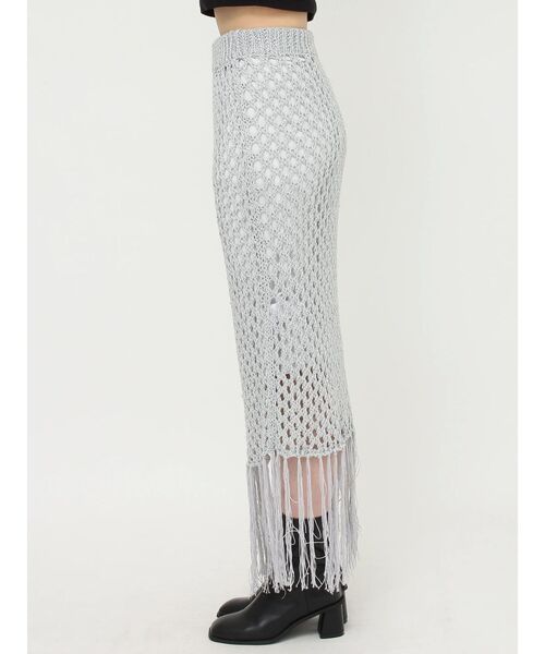 MURUA（ムルーア）の「メタリッククロシェスカート（スカート・レディース・シルバー/グレー・FREE）」の20枚目の写真