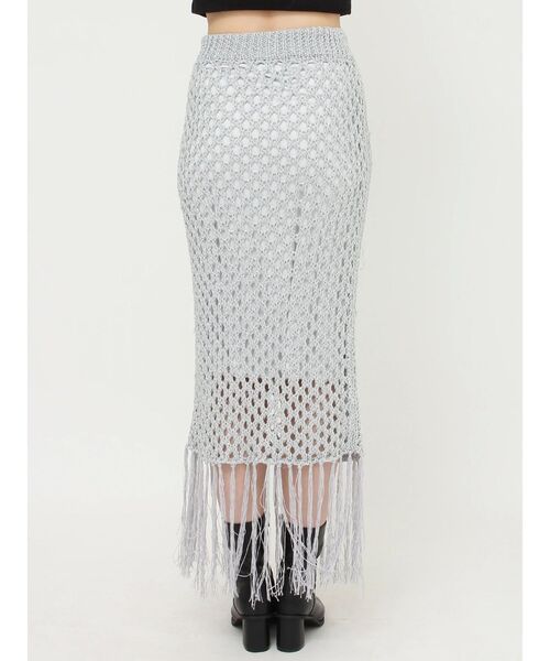 MURUA（ムルーア）の「メタリッククロシェスカート（スカート・レディース・シルバー/グレー・FREE）」の21枚目の写真