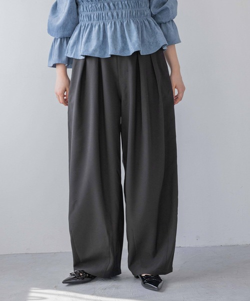 LOWRYS FARM（ローリーズファーム）の「バルーンタックパンツ（その他パンツ・レディース・ライトベージュ/ダークベージュ/ブラック・マルチサイズ）」の21枚目の写真