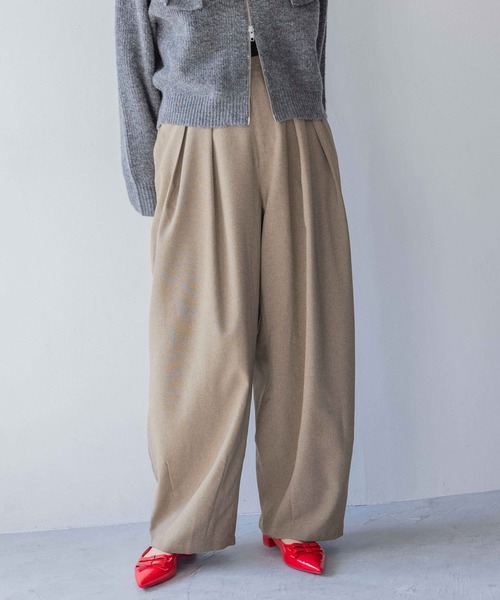 LOWRYS FARM（ローリーズファーム）の「バルーンタックパンツ（その他パンツ・レディース・ライトベージュ/ダークベージュ/ブラック・マルチサイズ）」の22枚目の写真