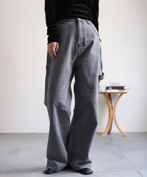 A.PRESSE/アプレッセ】No.22 Washed Wide Denim Pants AP-4003の