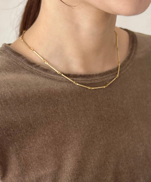 SLOBE IENA（スローブイエナ）の「CLANATE/クランテ ゴールドチェーンネックレス（ネックレス・レディース・ゴールド・FREE）」の2枚目の写真