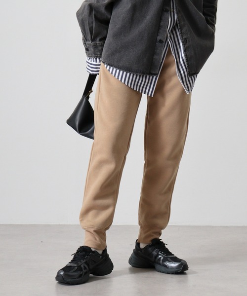 FUNALIVE(ファンアライブ)の「Fleece-lined sweat pants / 裏起毛スウェットパンツ unisex(スウェットパンツ・メンズ・杢グレー/チャコールアッシュ/ベージュ/ネイビー/チャコール/ブラック・M/L/XL)」の6枚目の写真