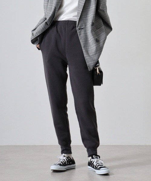 FUNALIVE(ファンアライブ)の「Fleece-lined sweat pants / 裏起毛スウェットパンツ unisex(スウェットパンツ・メンズ・杢グレー/チャコールアッシュ/ベージュ/ネイビー/チャコール/ブラック・M/L/XL)」の5枚目の写真