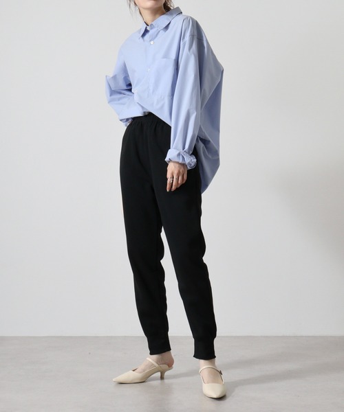 FUNALIVE(ファンアライブ)の「Fleece-lined sweat pants / 裏起毛スウェットパンツ unisex(スウェットパンツ・メンズ・杢グレー/チャコールアッシュ/ベージュ/ネイビー/チャコール/ブラック・M/L/XL)」の10枚目の写真