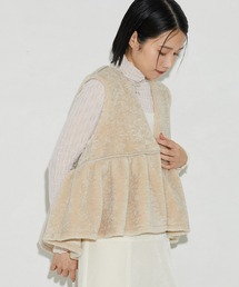 Firsthand | Firsthand/ファーストハンド フェイクファーギャザーベスト / ペプラムベスト(ベスト)