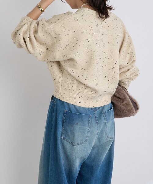 カーディガンとしても着れる】ショートZIPニット（ニット/セーター