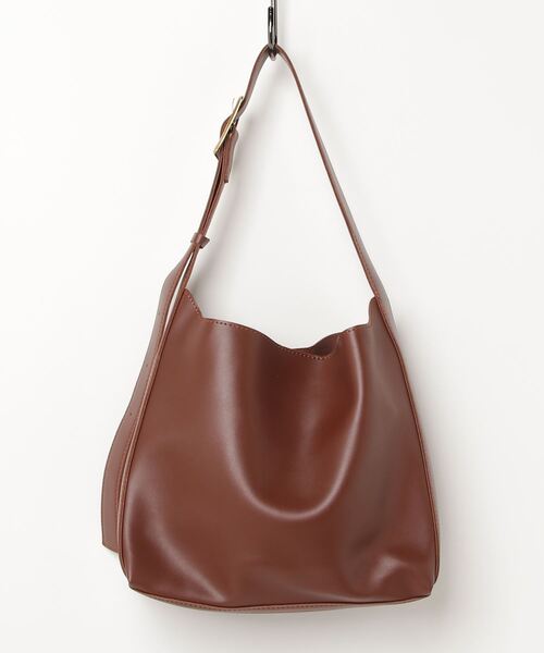 CALIFORNIA OUTFITTERS（カリフォルニア アウトフィッターズ）の「3-9B4 ワンハンドル スクエア ショルダーバッグ A4サイズ 2WAY（ショルダーバッグ・レディース・ブラウン/ブラック・ONESIZE）」の14枚目の写真