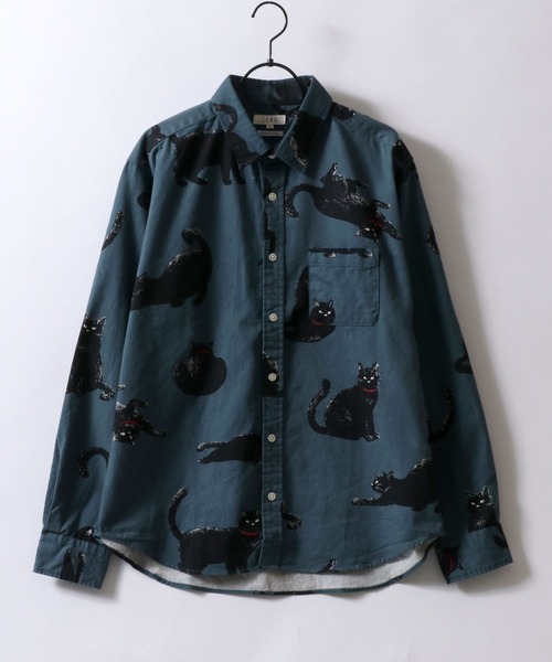 セール】2025AW新柄追加 MADE IN JAPAN Cat Total Pattern Shirt
