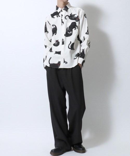 セール】2025AW新柄追加 MADE IN JAPAN Cat Total Pattern Shirt