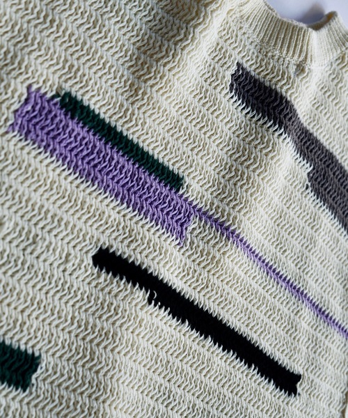 sneeuw（スニュウ）の「コンポジションカーディガン（カーディガン/ボレロ・レディース・アイボリー/ブラック・ONESIZE）」の11枚目の写真